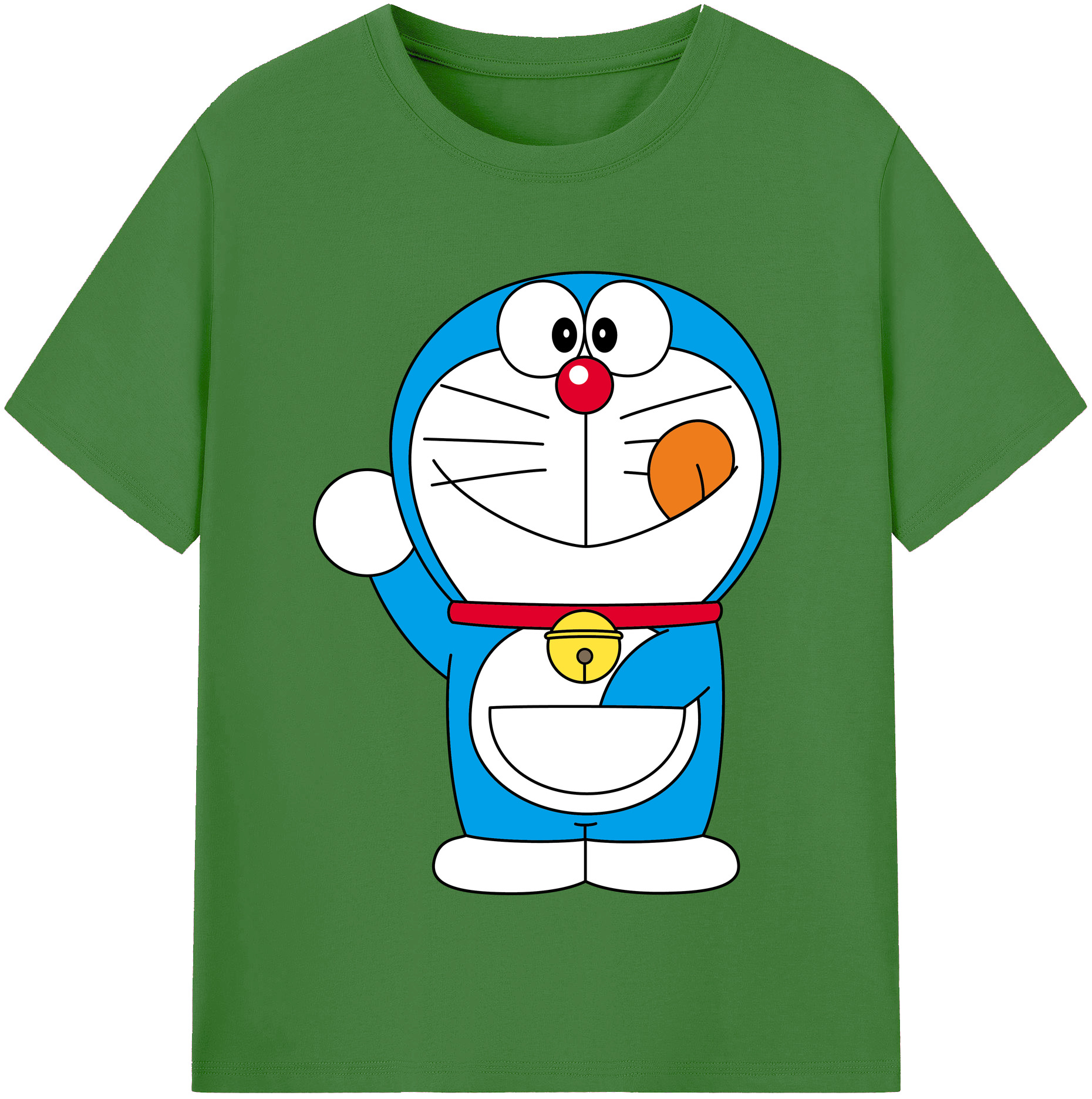 （画像用） ドラえもん Doraemon レディースカジュアルプリントTシャツ（綿100％）